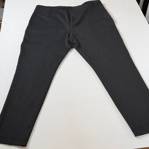Calvin Klein Gray Textured Stretch Riding Pants - Picture 7 of 15